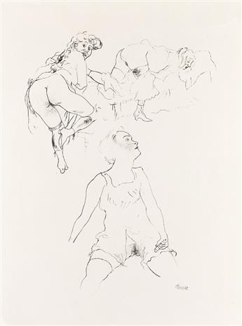 GEORGE GROSZ Two lithographs.